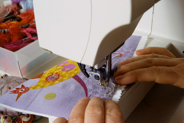Nancy Nicholson Embroidering Designs with Sewing Machine